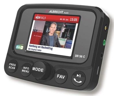 Digitalradio-Adapter Albrecht DR56C mit DAB+ Empfang