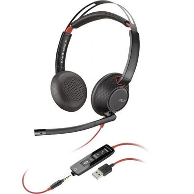 Headset Ricoh Poly Blackwire 5220 mit USB-A und 3,5 mm Klinke