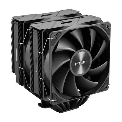 Prozessor-Kéhler FSP Air CPU Cooler MP7-B, Schwarz, leise, kompatibel mit AMD & Intel