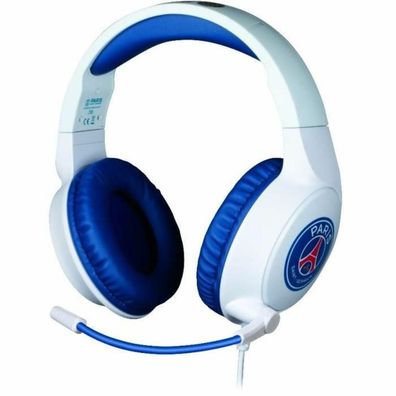 Gaming Headset KONIX mit 40 mm Treiber, blau-weiß-rot