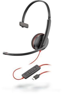 Headset Poly Blackwire C3210 USB Typ-C, ergonomisch, schwarz