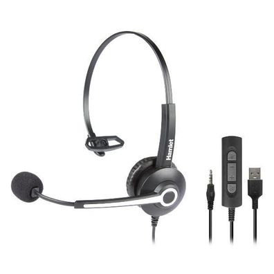 Casque Hamlet Professionnel Monoaural USB et Jack