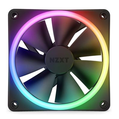 Gehäuseléfter nzxt F140 RGB DUO, 2 Stéck, 140 mm, schwarz
