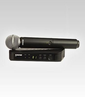 Kabelloses Mikrofon Shure BLX24E/SM58-M17 mit dynamischer SM58-Kapsel