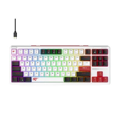 Tastatur Havit KB902L LED RGB beleuchtet, QWERTY, 88 Tasten