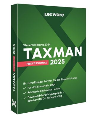Steuersoftware Lexware TAXMAN professionell 2025