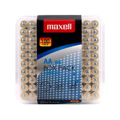 Batterien Maxell Pack mit 100 Stéck AA (LR6) Alkaline