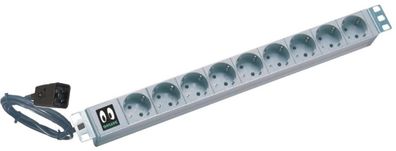 Multiprise de rack online-usv-systeme 9 prises AC C13, 16 A, aluminium