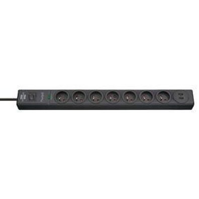 Steckdosenleiste Brennenstuhl mit 7 Winkeln und 2 USB-Ports