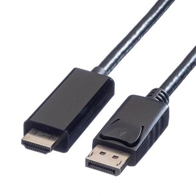 DisplayPort Kabel Value 5 Meter, 4K UHD, Schwarz
