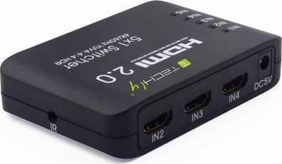HDMI-Switch Techly 5 Ports 4K 60Hz