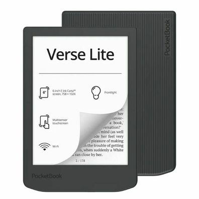 E-Book-Reader Poc PocketBook Verse Lite 6 Zoll, Grau