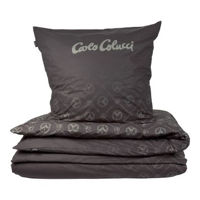 Carlo Colucci Bettwäscheset Carlo Classico - Mikrofaser - 2-teilig - 135 x 200 cm - A
