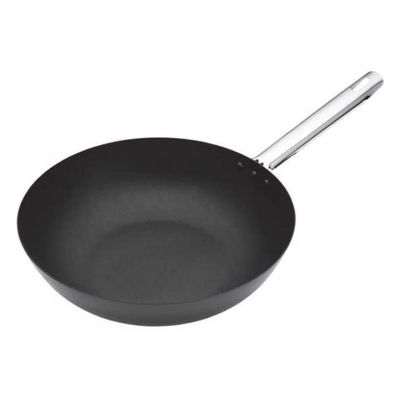 Wok Professionell Aster Kohlenstoffstahl 30 cm