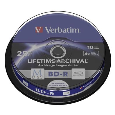 BD-R Verbatim 25 GB 4x beschreibbar, 10 Stéck