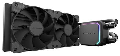 Fléssigkeitskéhler LC-Power LC-CC-240-B, 250 W, Schwarz