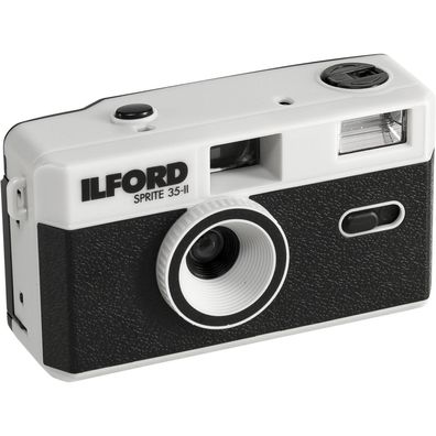 Kompaktkamera Ilford Sprite 35 II schwarz und silber
