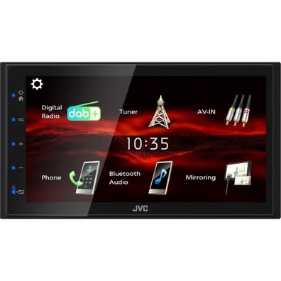Multimedia-Empfänger JVC KW-M180DBT mit 17,3 cm Touchscreen