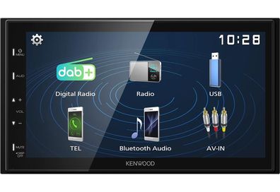 Multimedia-Empfänger Kenwood DMX129DAB mit 6,8" Touchscreen