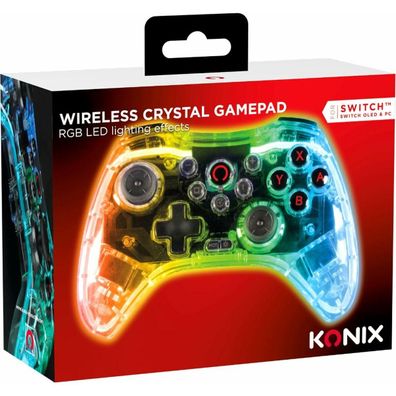 Kabelloser Controller Konix Crystal Transparent