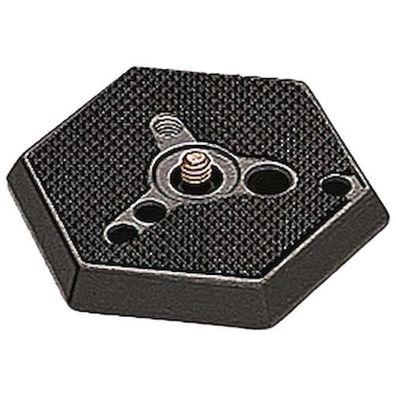 Schnellwechselplatte Manfrotto Hexagonal 3/8'' Schwarz