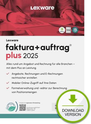 Software Lexware Faktura+Auftrag Plus 2025