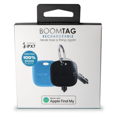 Zubehör Boompods Boompods Airtag Boomtag Schlésselanhänger blau schwarz