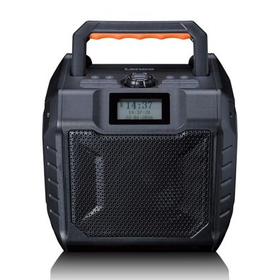 Tragbares Radio Lenco ODR-160GY Orange und Schwarz