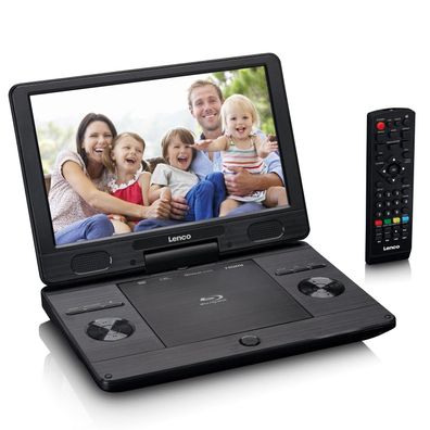 Blu-ray- und DVD-Player Lenco BRP-1150BK mit 11,5 Zoll TFT-Bildschirm