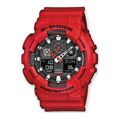 Herrenuhr Casio G-Shock GA-100B-4AER Rot