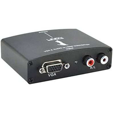 Adapter Lindy HDMI VGA RCA bis 1080p schwarz