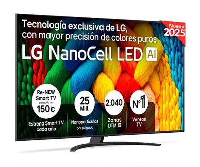 Fernseher LG 75NANO81A6A 75 Zoll 4K Ultra HD NanoCell