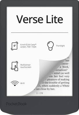 E-Book-Reader Poc PocketBook Verse Lite 6 Zoll E-Ink