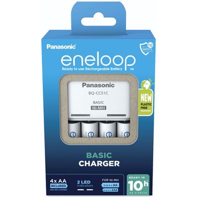 Ladegerät Panasonic Eneloop BQ-CC51 Weiß