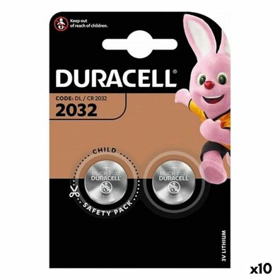 Knopfzelle Duracell CR2032 Lithium 3 V Silber