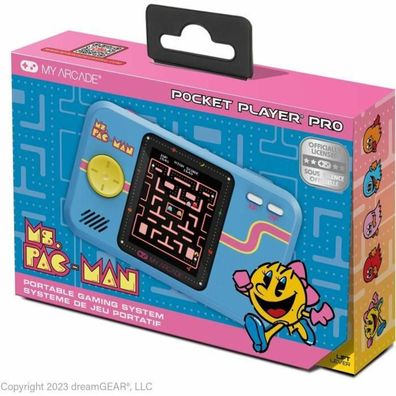 Tragbare Spielkonsole my-arcade Pocket Player PRO - Ms. Pac-Man Blau