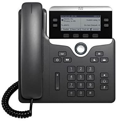 Telefon Cisco IP Phone 7821 mit LCD-Farbdisplay