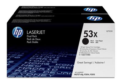 Toner Pack HP 53X Schwarz, 7000 Seiten