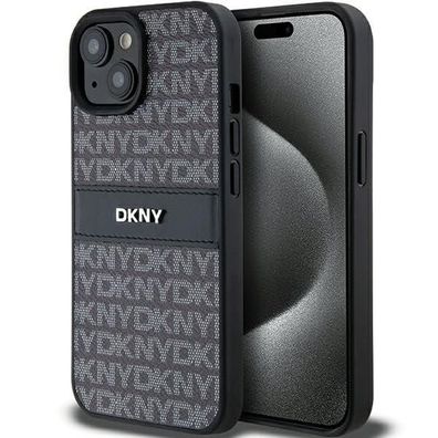 Smartphone-Hélle DKNY fér iPhone 15, schwarz, schétzend