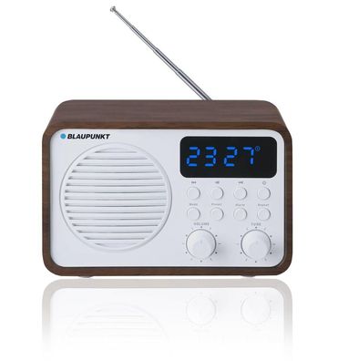 Tragbares Radio Blaupunkt PP7BT Bluetooth Weiß und Holz