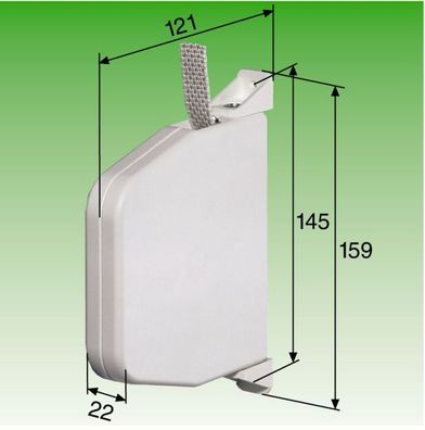 Mini- Gurtwickler, schwenkbar 5 mtr