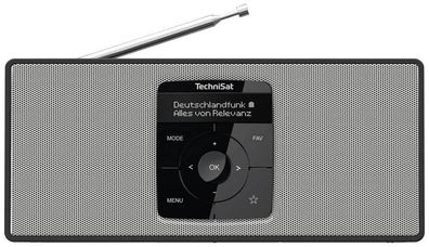 Tragbares Radio Technisat Digitradio 2 S in Schwarz und Weiß