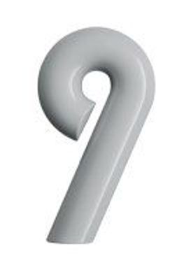 Hewi Hausnummer "9" schwarz