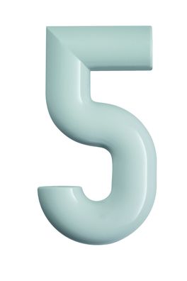 Hewi Hausnummer "5" weiss