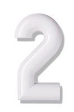 Hewi Hausnummer "2" schwarz