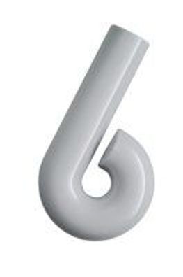 Hewi Hausnummer "6" schwarz