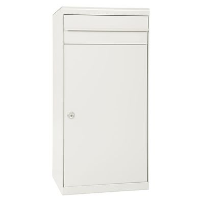 MEFA Cedar (882) Paketbriefkasten - Reinweiß semi matt, Entnahme hinten