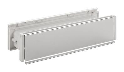 Normbau Briefeinwurf m. Schacht/Innenklappe, Alu F1,