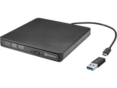 Externer DVD-Player Sandberg USB-C & USB-A, kompakt