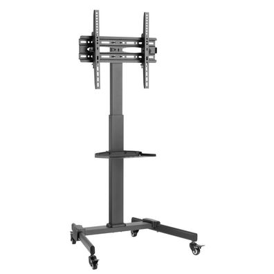 Mobiler TV-Ständer Techly fér 32-55 Zoll Fernseher, schwarz